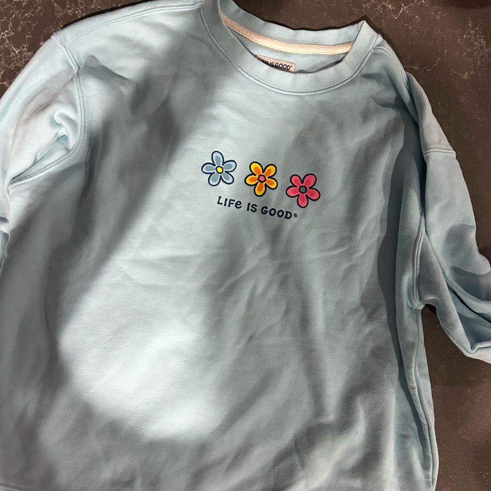 Life is good women’s sweatshirt